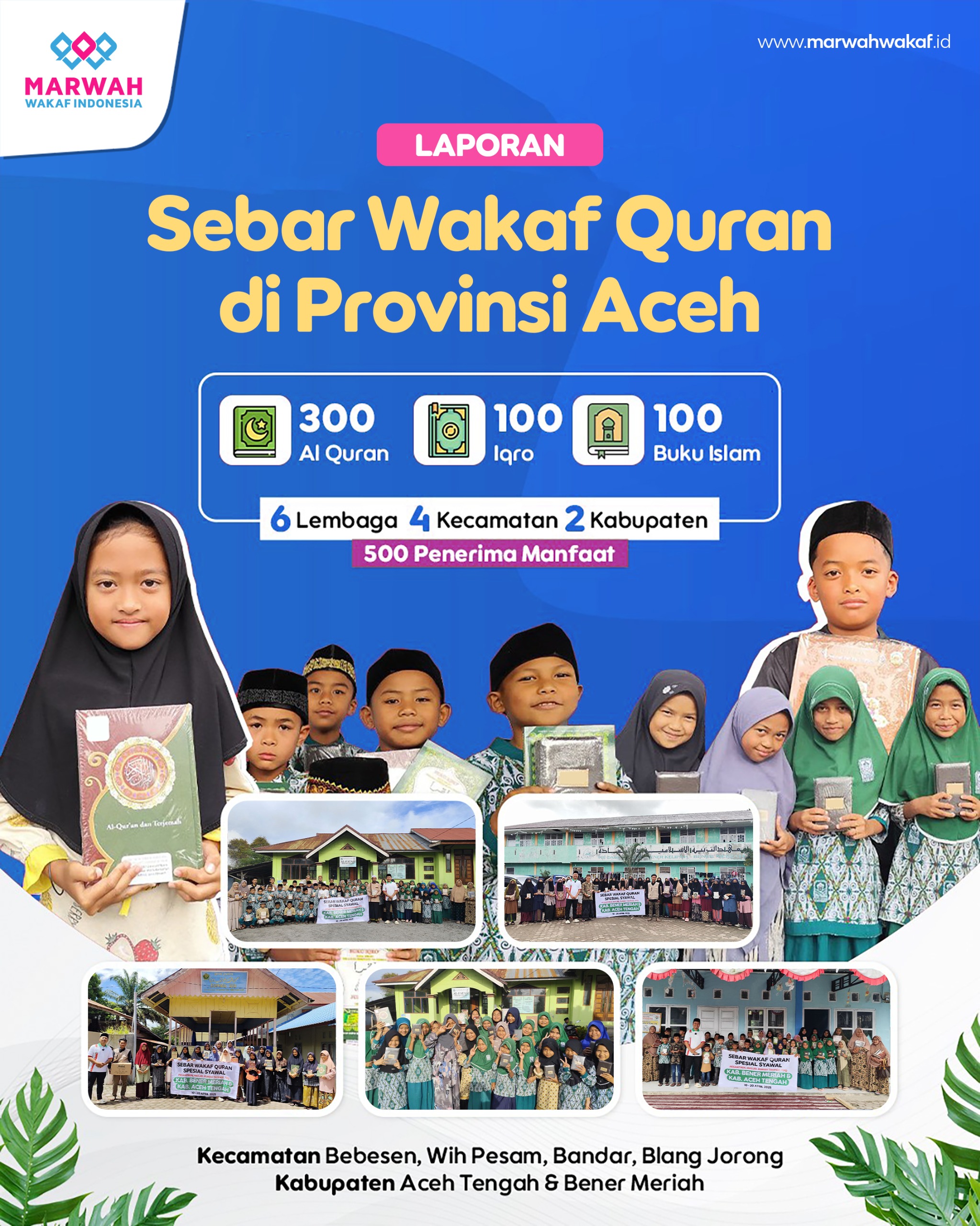 Sebar Quran Spesial Syawal Sukses Hadirkan Mushaf Quran, Iqra, hingga Buku Islam Kepada 500 Saudara Muslim di Provinsi Aceh