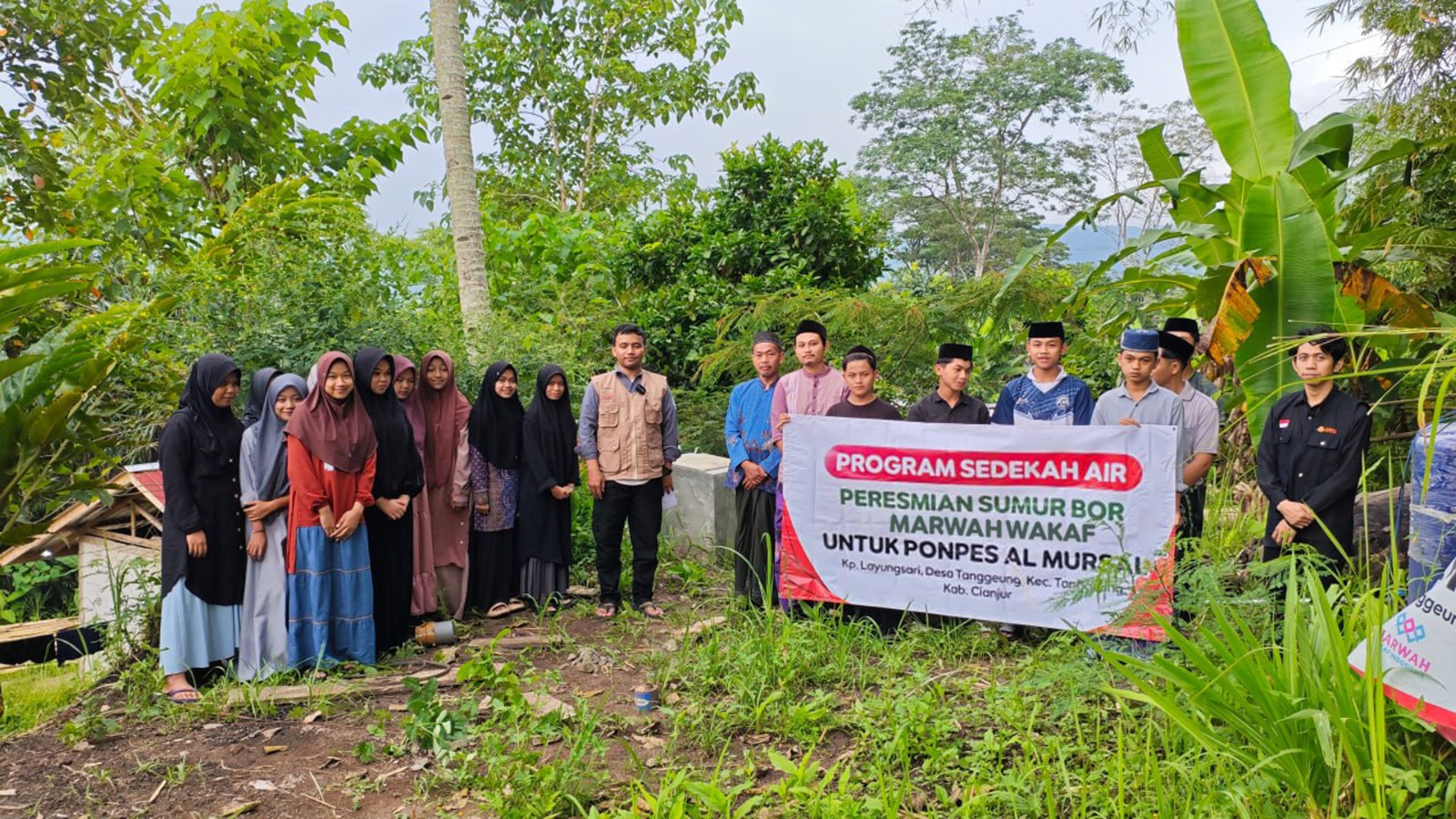 Sumur Bor dengan Kedalaman 97 Meter Telah Diresmikan di Pondok Pesantren Al Mursal Cianjur