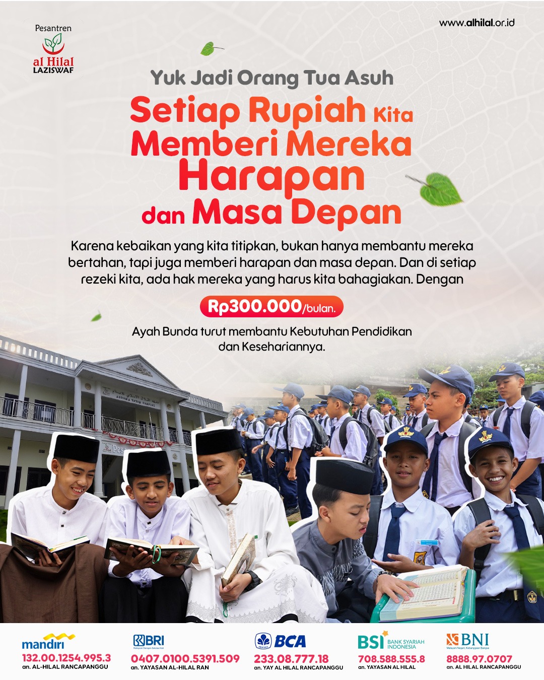 Wakaf Produktif Al Hilal Bandung | Beasiswa Santri Quran